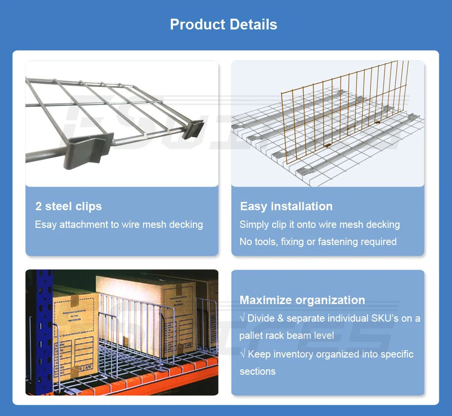 snap-in wire divider details